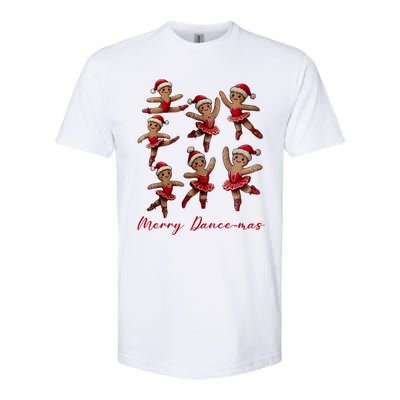 Merry Dancemas Gingerbread Dancer Ballet Christmas Ballerina Softstyle CVC T-Shirt