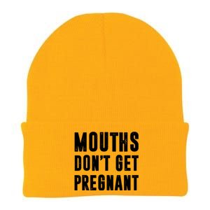 Mouths Dont Get Pregnant Knit Cap Winter Beanie