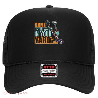 Metal Detector Gift Metal Detecting High Crown Mesh Back Trucker Hat