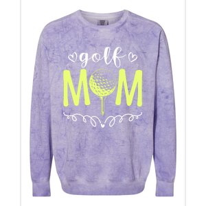 Mother's Day Golf Mom Golfing Moms Golf Moms Gift Colorblast Crewneck Sweatshirt