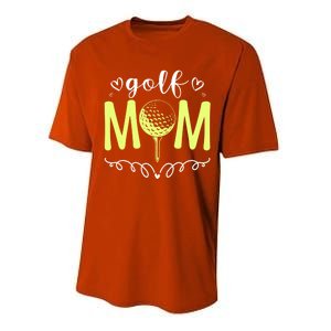 Mother's Day Golf Mom Golfing Moms Golf Moms Gift Performance Sprint T-Shirt