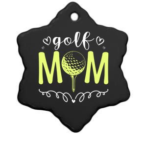 Mother's Day Golf Mom Golfing Moms Golf Moms Gift Ceramic Star Ornament