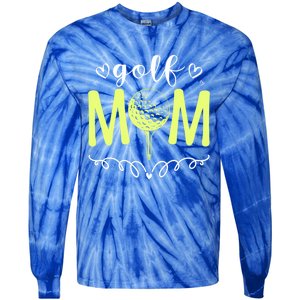 Mother's Day Golf Mom Golfing Moms Golf Moms Gift Tie-Dye Long Sleeve Shirt