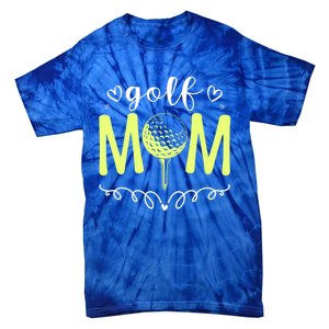 Mother's Day Golf Mom Golfing Moms Golf Moms Gift Tie-Dye T-Shirt