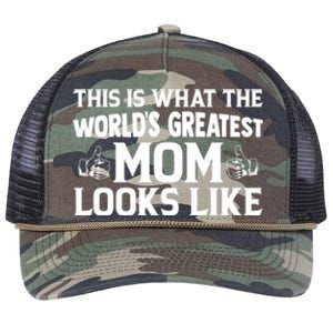 Mothers Day Graphic This Is What The World's Greatest Mom Cute Gift Retro Rope Trucker Hat Cap