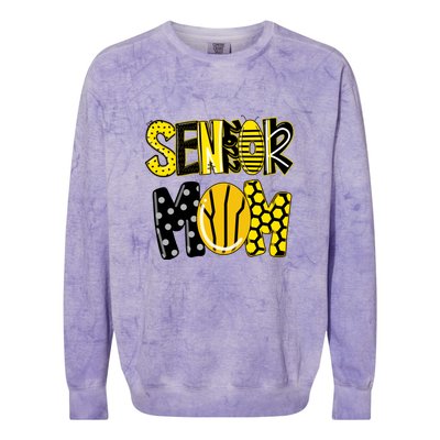 Mother's Day Gift Senior Mom Colorblast Crewneck Sweatshirt