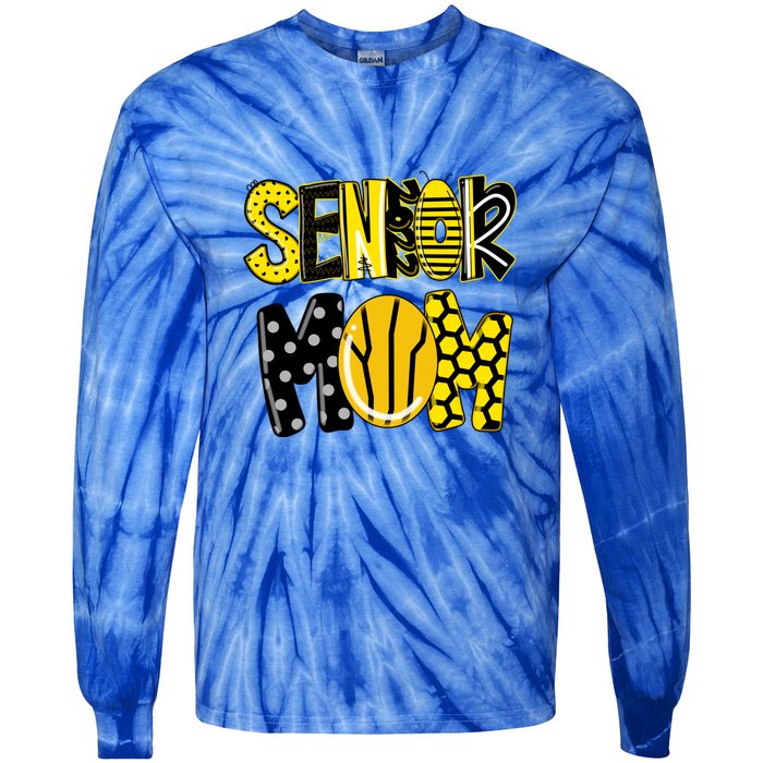 Mother's Day Gift Senior Mom Tie-Dye Long Sleeve Shirt