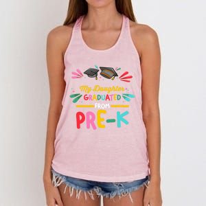 My Daughter Graduated From PreK PreKindergarten Cool Gift Women's Knotted Racerback Tank