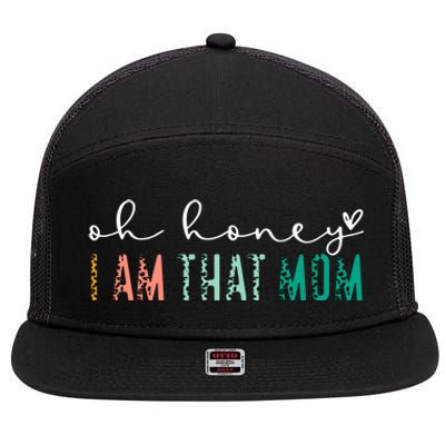 MotherS Day Gift 7 Panel Mesh Trucker Snapback Hat