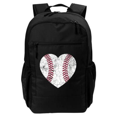  Mother's Day Gift Distressed Heart Baseball Heart Mom Mama V-Neck Backpack