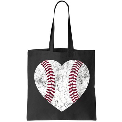  Mother's Day Gift Distressed Heart Baseball Heart Mom Mama V-Neck Bag
