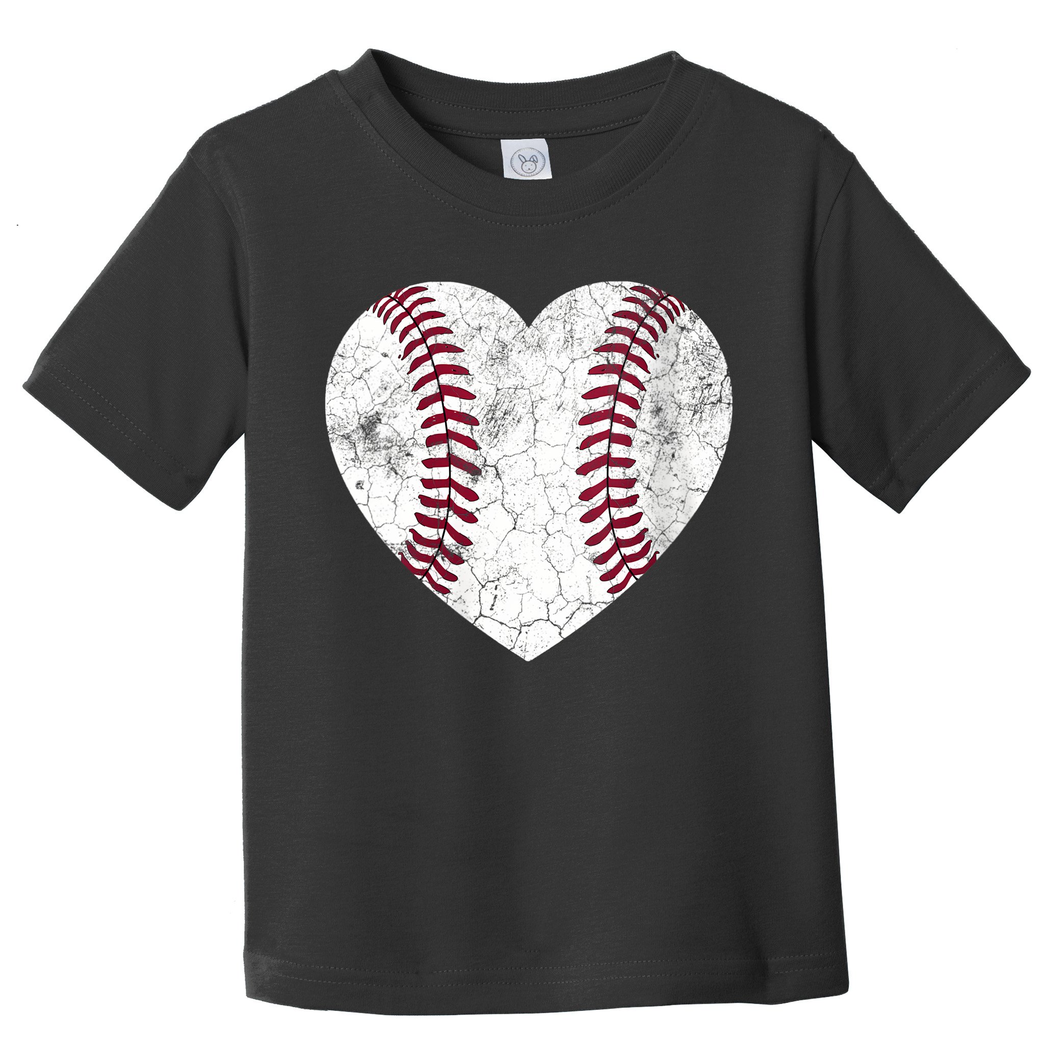  Mother's Day Gift Distressed Heart Baseball Heart Mom Mama V-Neck Toddler T-Shirt