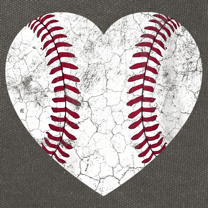  Mother's Day Gift Distressed Heart Baseball Heart Mom Mama V-Neck Cotton Canvas Backpack