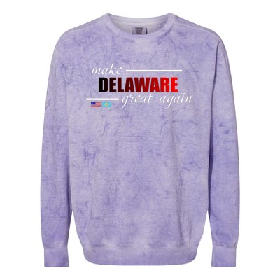 Make Delaware Great Again Colorblast Crewneck Sweatshirt