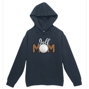 Mother's Day Golf Mom Leopard Print Funny Golf Cool Gift Urban Pullover Hoodie