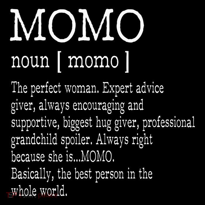 Momo Definition Grandma Mother Day 7-Panel Snapback Hat