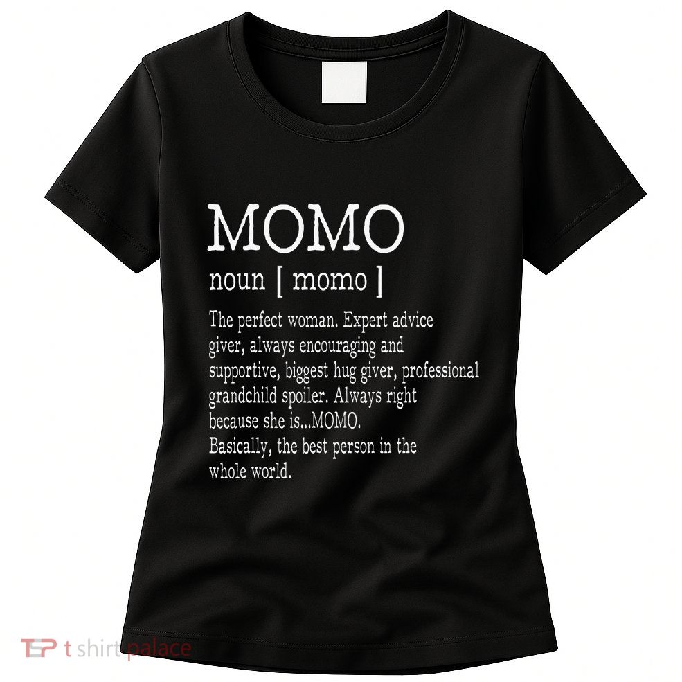 Momo Definition Grandma Mother Day Womens T-Shirt