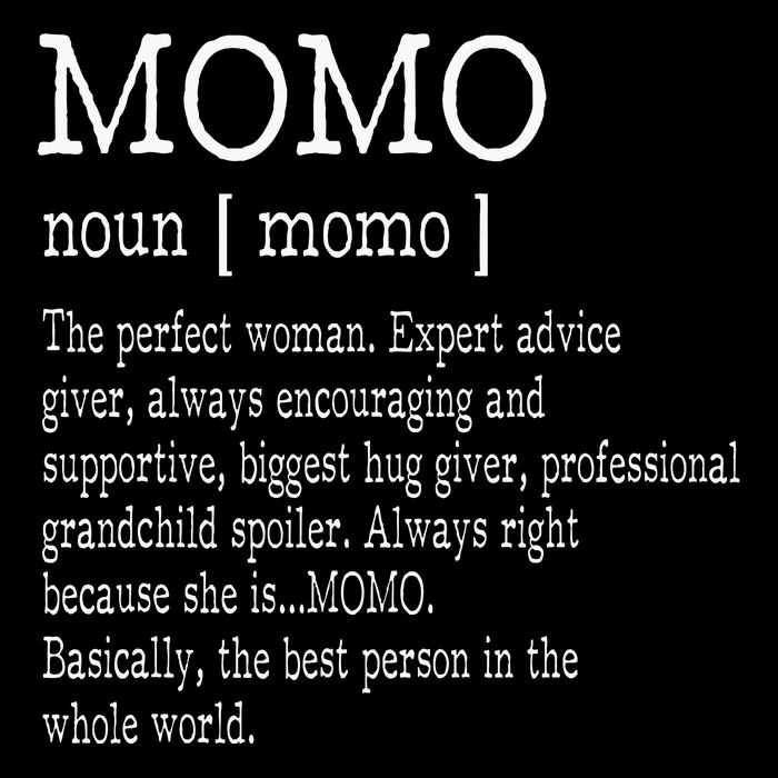 Momo Definition Grandma Mother Day Wool Snapback Cap