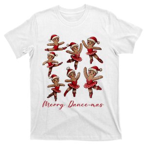 Merry Dancemas Gingerbread Dancer Ballet Christmas Ballerina T-Shirt