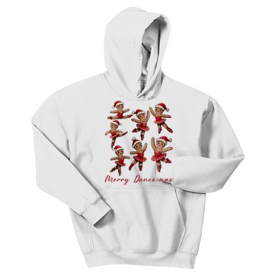 Merry Dancemas Gingerbread Dancer Ballet Christmas Ballerina Kids Hoodie