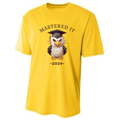 Masters Degree Graduation 2024 Mastered It Performance Sprint T-Shirt