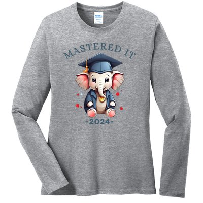 Masters Degree Graduation 2024 Mastered It Ladies Long Sleeve Shirt