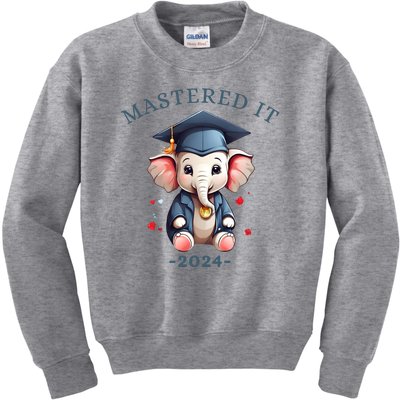 Masters Degree Graduation 2024 Mastered It Kids Sweatshirt