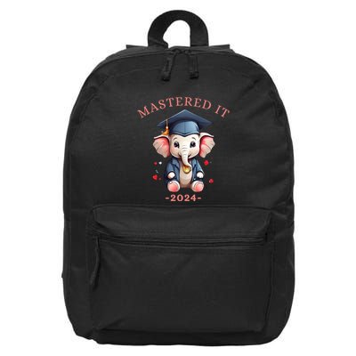 Masters Degree Graduation 2024 Mastered It 16 in Basic Backpack