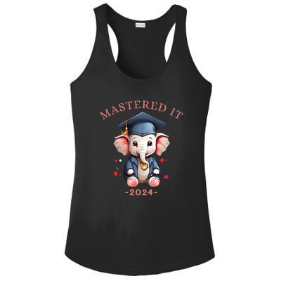 Masters Degree Graduation 2024 Mastered It Ladies PosiCharge Competitor Racerback Tank