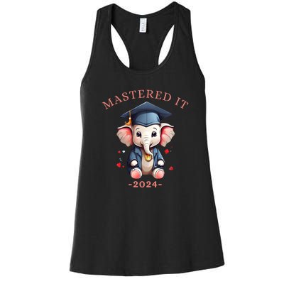 Masters Degree Graduation 2024 Mastered It Women's Racerback Tank