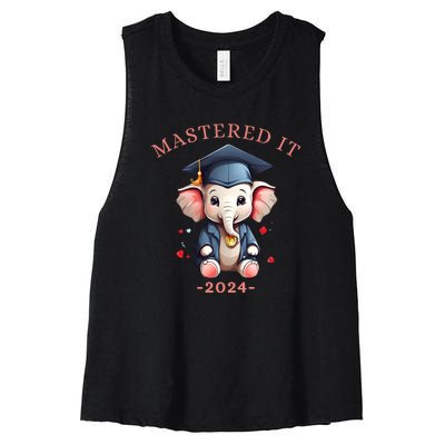 Masters Degree Graduation 2024 Mastered It Women's Racerback Cropped Tank