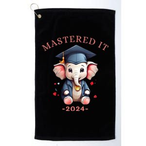 Masters Degree Graduation 2024 Mastered It Platinum Collection Golf Towel