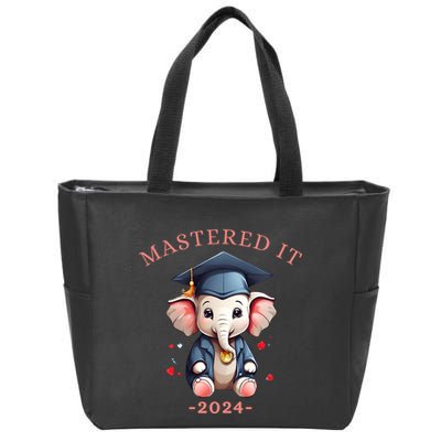 Masters Degree Graduation 2024 Mastered It Zip Tote Bag