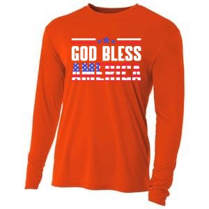 Memorial Day God Bless America Patriotic Honor Flag Soldiers Funny Gift Cooling Performance Long Sleeve Crew