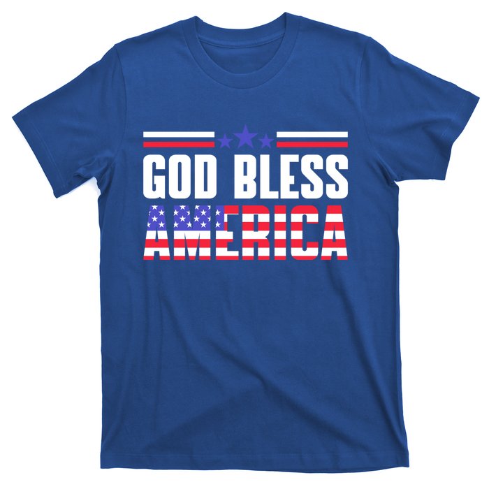 Memorial Day God Bless America Patriotic Honor Flag Soldiers Funny Gift T-Shirt