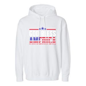 Memorial Day God Bless America Patriotic Honor Flag Soldiers Funny Gift Garment-Dyed Fleece Hoodie