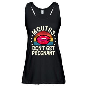 Mouths DonT Get Pregnant Inappropriate Humor Adult Jokes Ladies Essential Flowy Tank