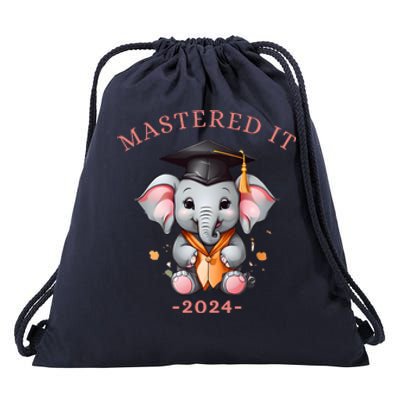 Masters Degree Graduation 2024 Mastered It Drawstring Bag