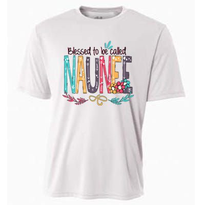 Mothers Day Gift Blessed To Be Called Naunee Cooling Performance Crew T-Shirt