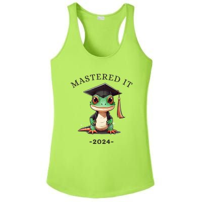 Masters Degree Graduation 2024 Mastered It Ladies PosiCharge Competitor Racerback Tank