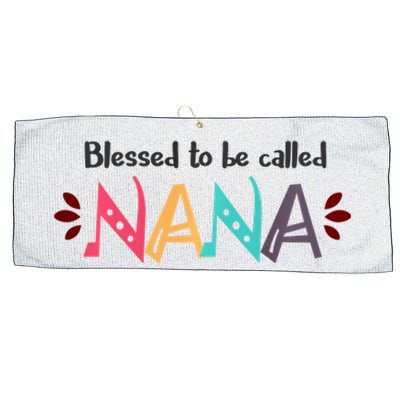 Mothers Day Gift Blessed To Be Called Nana Large Microfiber Waffle Golf Towel