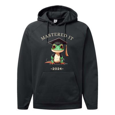 Masters Degree Graduation 2024 Mastered It Performance Fleece Hoodie