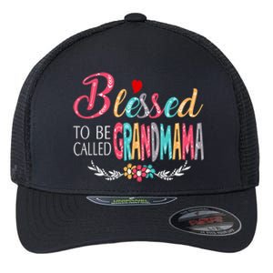 Mothers Day Gift Blessed To Be Called Grandmama Flexfit Unipanel Trucker Cap