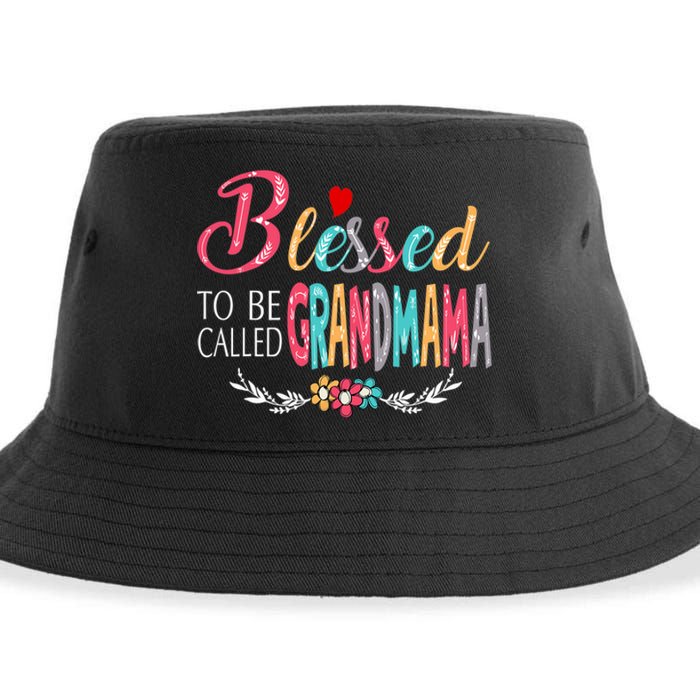 Mothers Day Gift Blessed To Be Called Grandmama Sustainable Bucket Hat