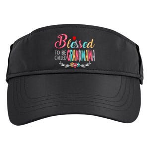 Mothers Day Gift Blessed To Be Called Grandmama Adult Drive Performance Visor