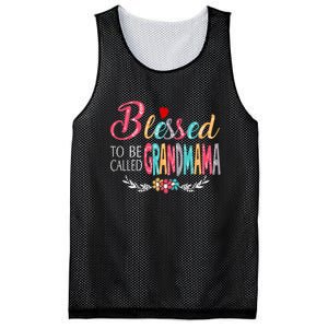 Mothers Day Gift Blessed To Be Called Grandmama Mesh Reversible Basketball Jersey Tank