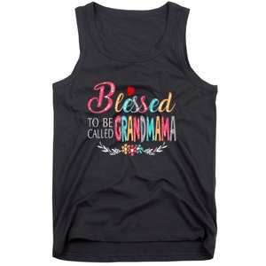 Mothers Day Gift Blessed To Be Called Grandmama Tank Top