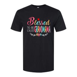 Mothers Day Gift Blessed To Be Called Grandmama Softstyle CVC T-Shirt