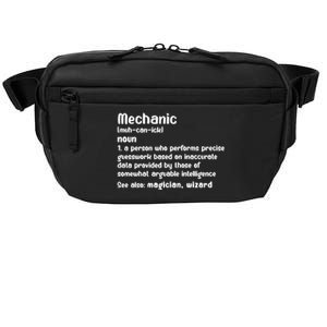 Mechanic Definition Gift Mechanics Lovers Car Lovers Garage Cool Gift Crossbody Pack