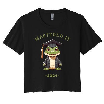 Masters Degree Graduation 2024 Mastered It Women's Crop Top Tee